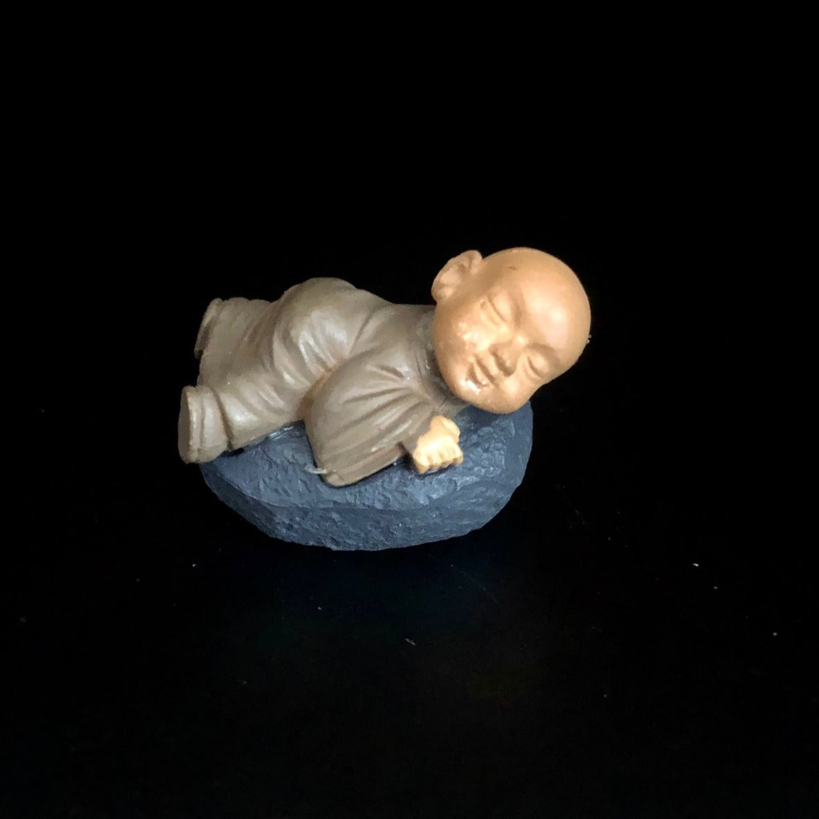 miniature monks, figurines, postures, peaceful, serene, fairy tray gardens, DIY projects, terrariums, buddha