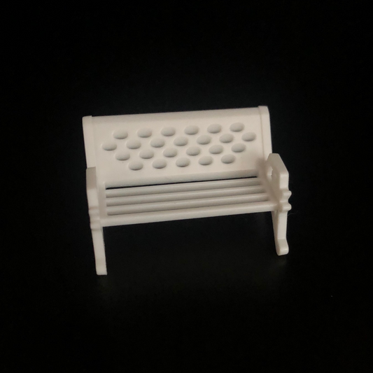 safed, kursi, long, bench, seat, chair, park bench,