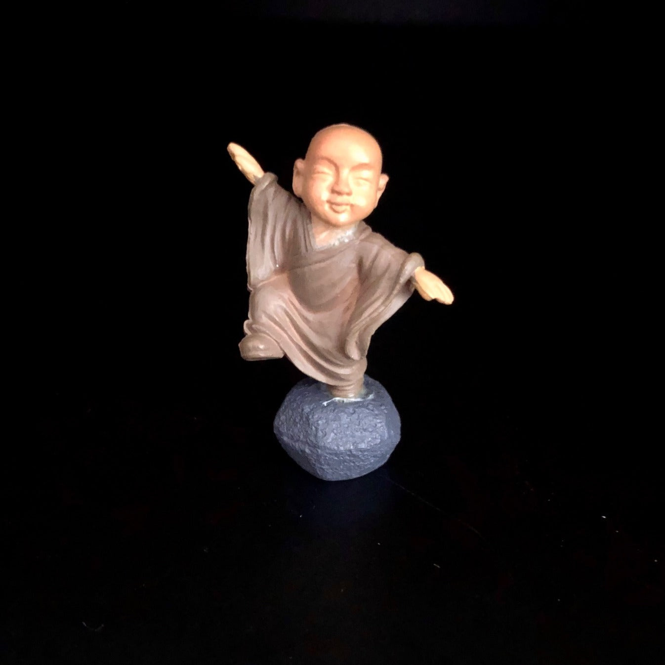 miniature monks, figurines, postures, peaceful, serene, fairy tray gardens, DIY projects, terrariums, buddha