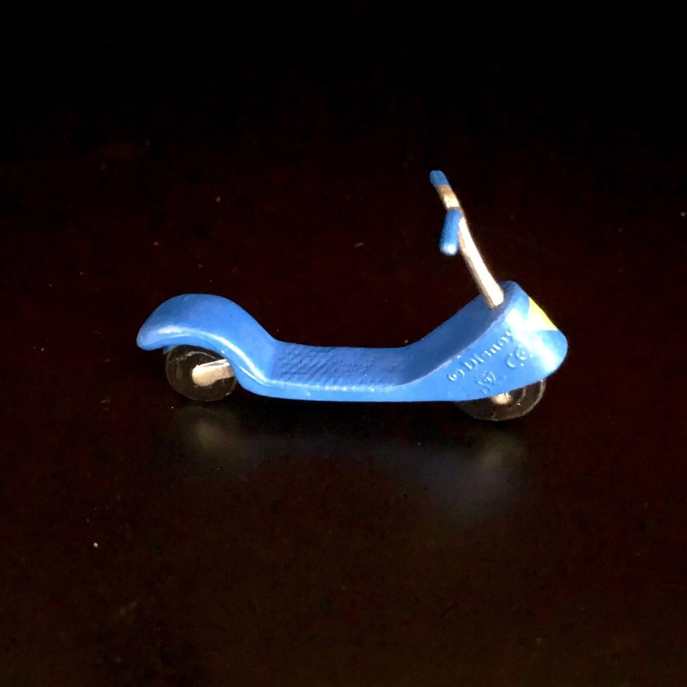 blue, kick scooter, toy, bike, bicycle