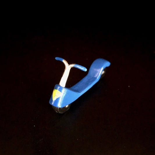 blue, kick scooter, toy, bike, bicycle