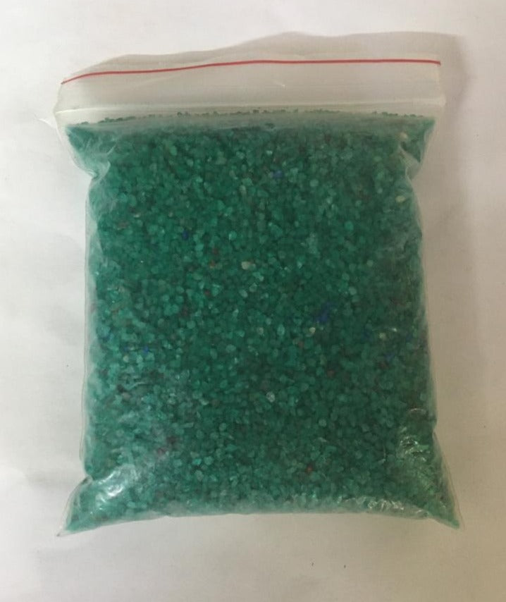 colorful sand, rangeen mitti, decorative, green sand