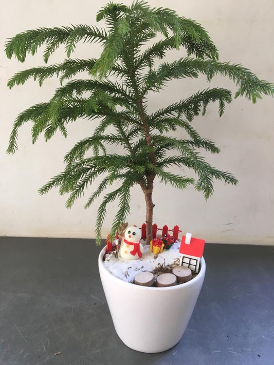 christmas, tree, celebration, gifts, snowman